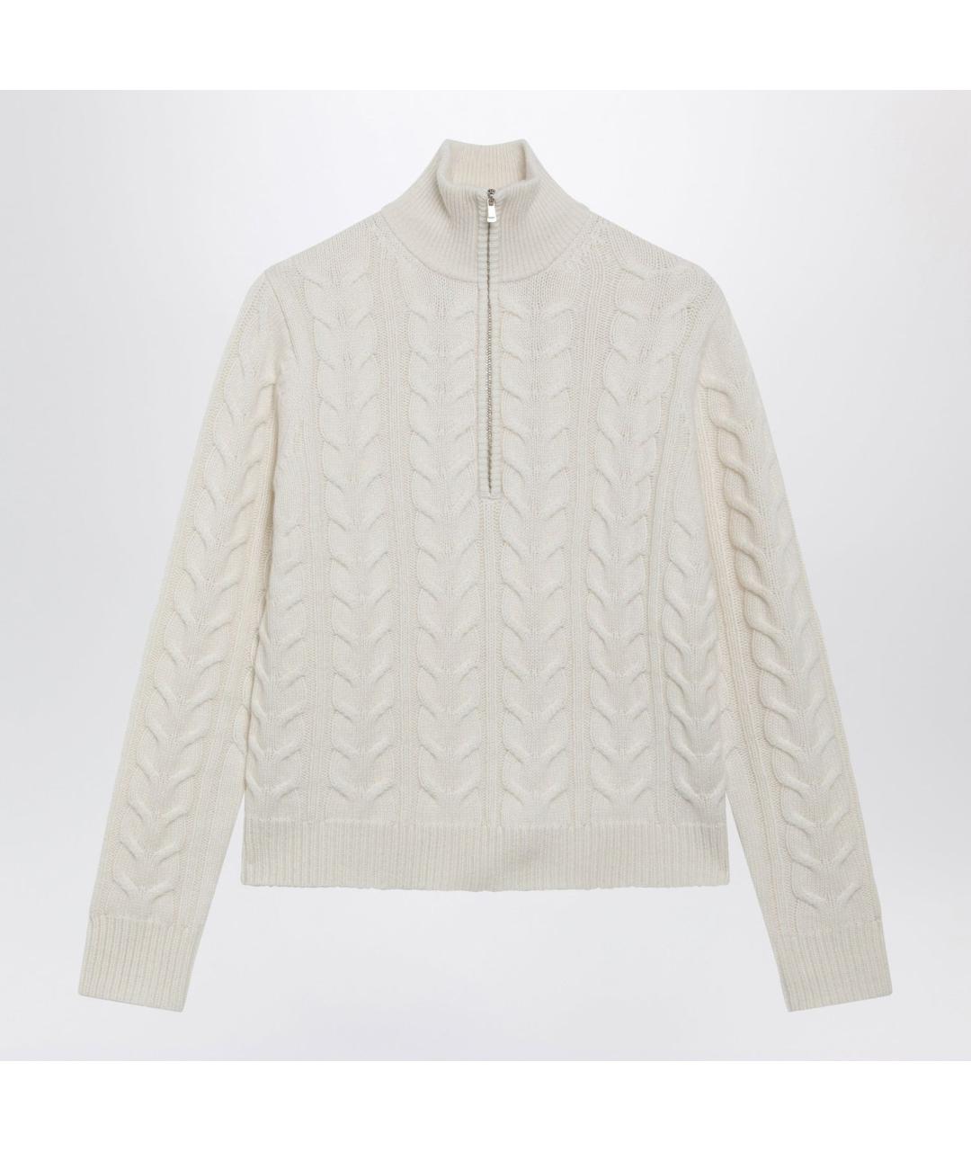 MAX MARA Белый кашемировый джемпер / свитер, фото 3