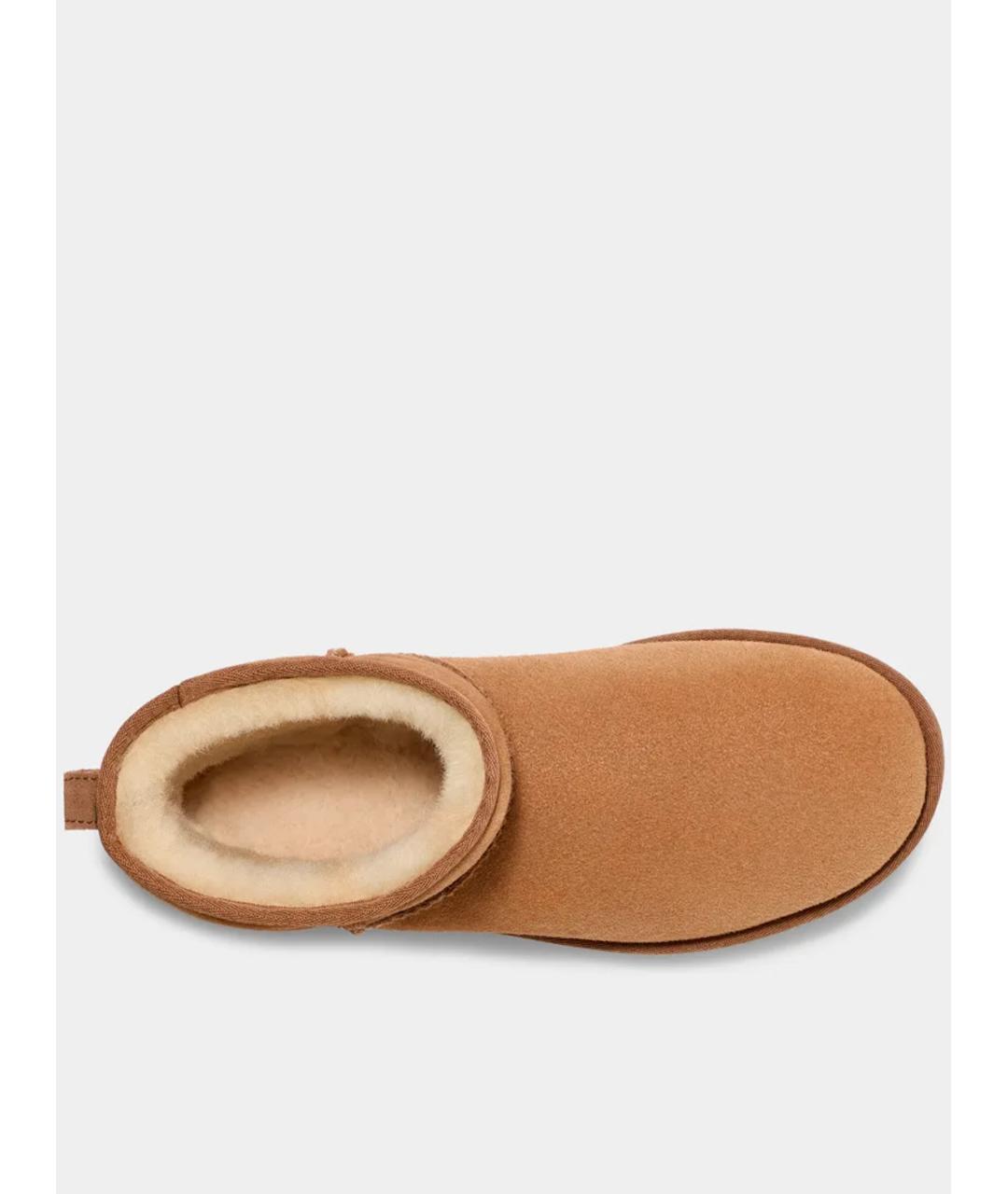 UGG Коричневые кожаные низкие ботинки, фото 5