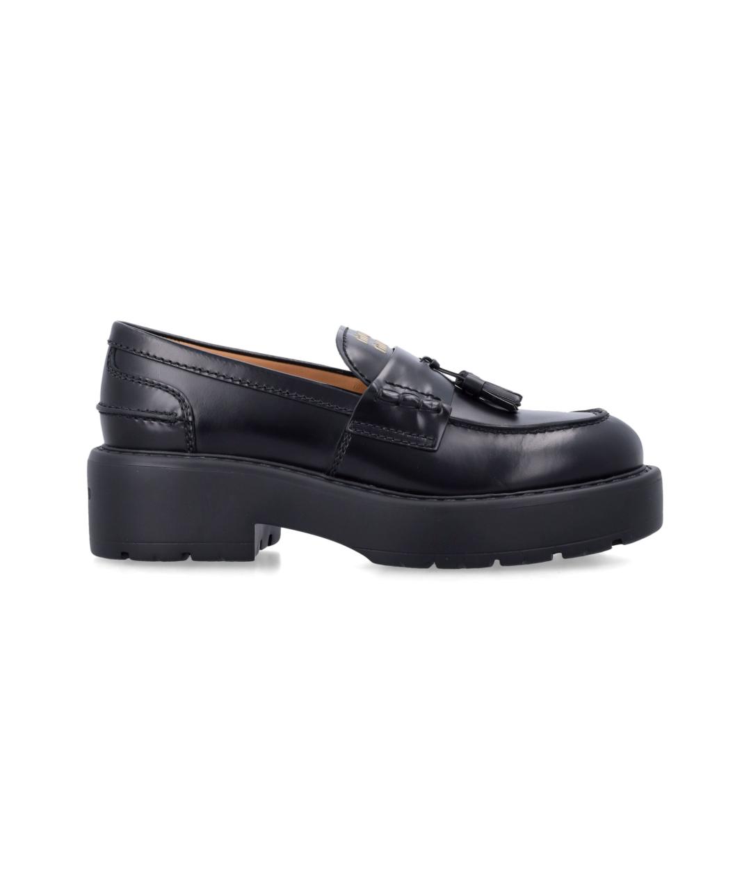 MIU MIU Черные кожаные лоферы, фото 5