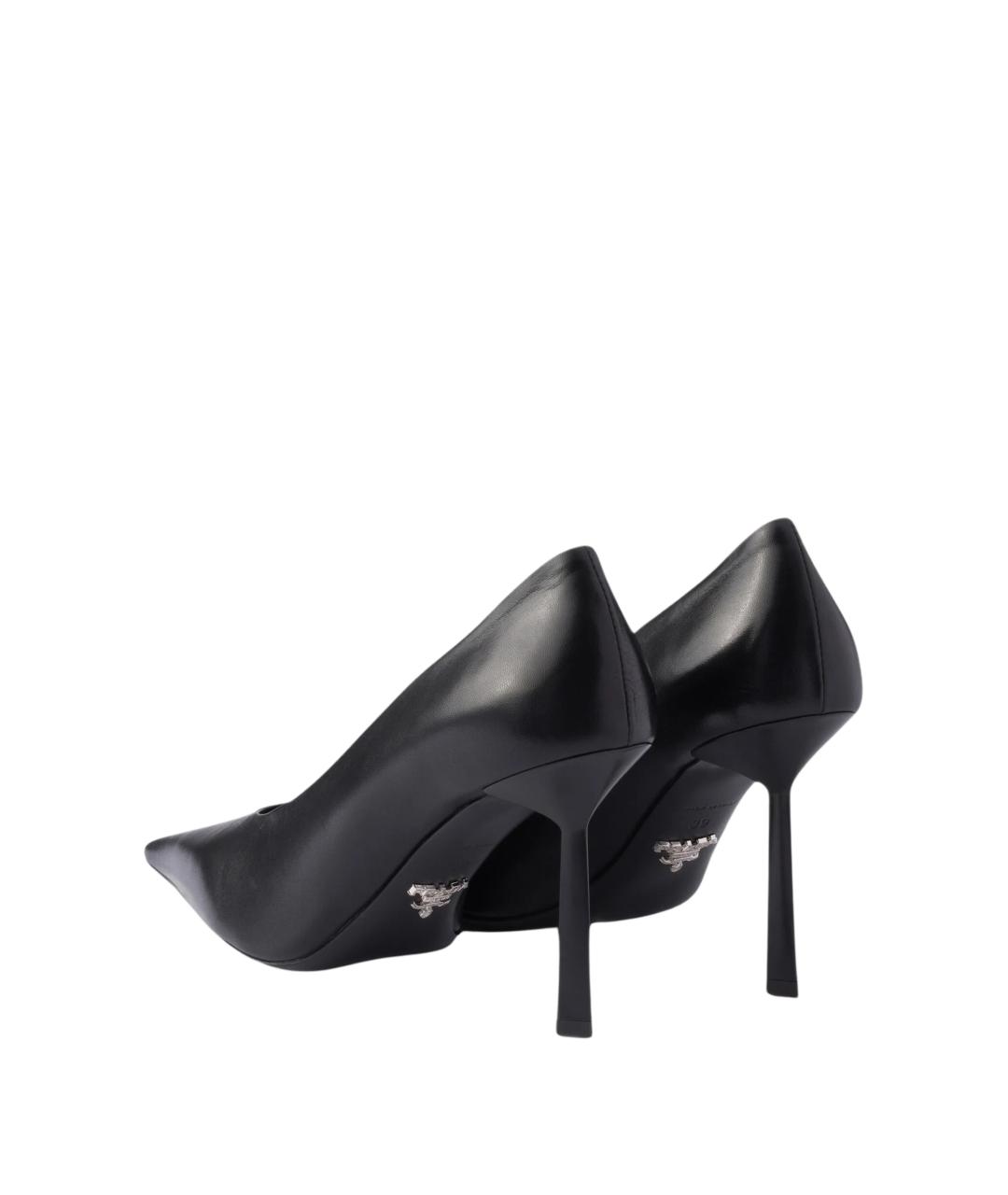 PRADA Черные кожаные туфли, фото 3
