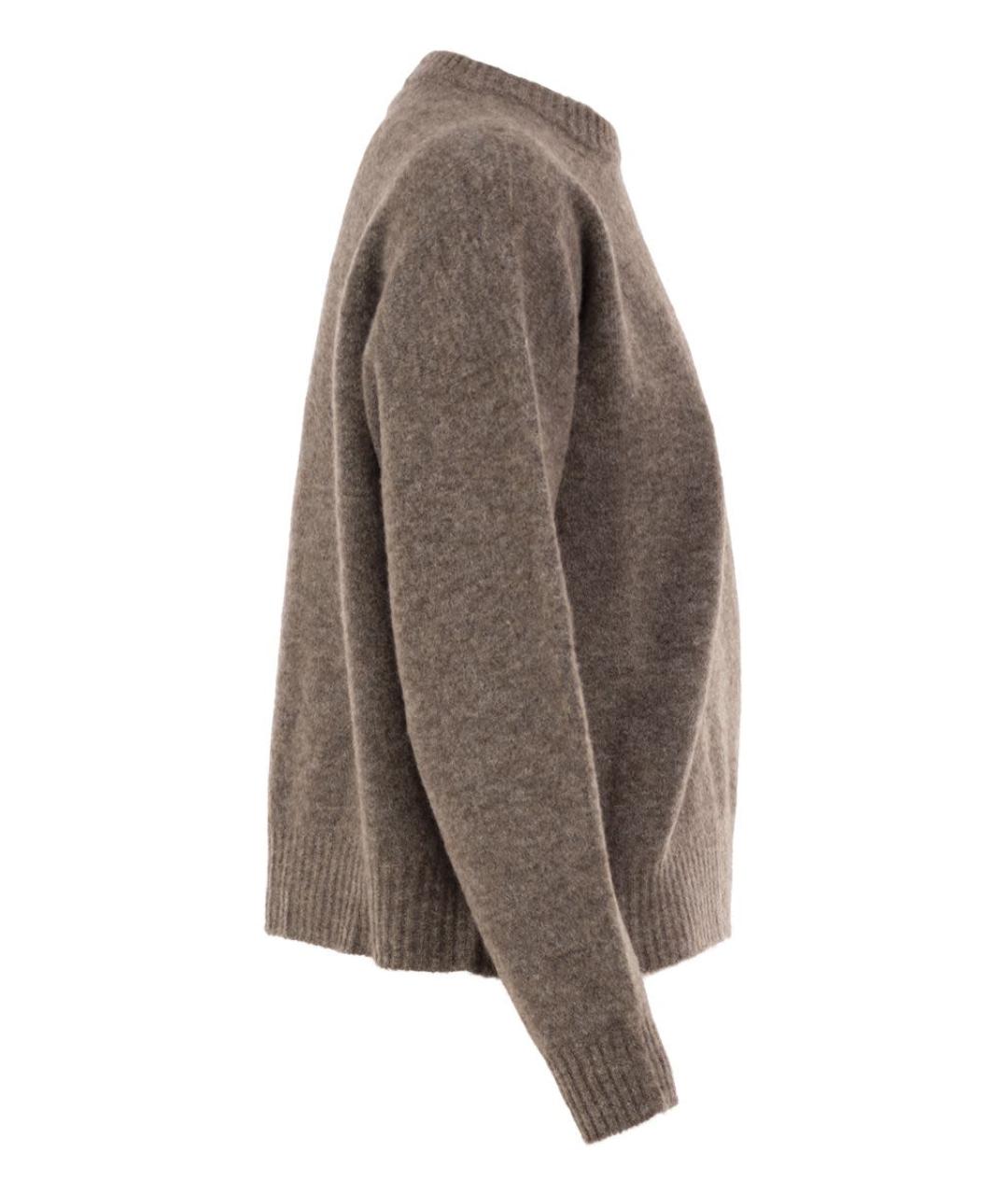 WEEKEND MAX MARA Коричневый шерстяной джемпер / свитер, фото 3