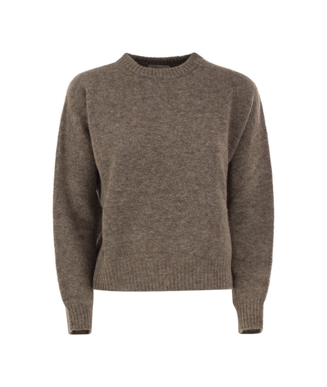 WEEKEND MAX MARA Коричневый шерстяной джемпер / свитер, фото 1