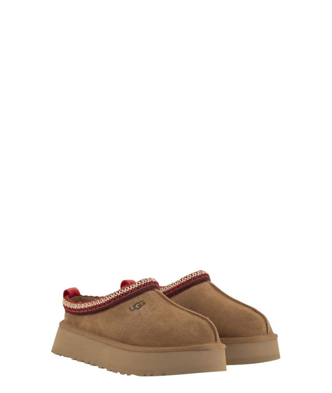 UGG Бежевые нубуковые ботинки, фото 4