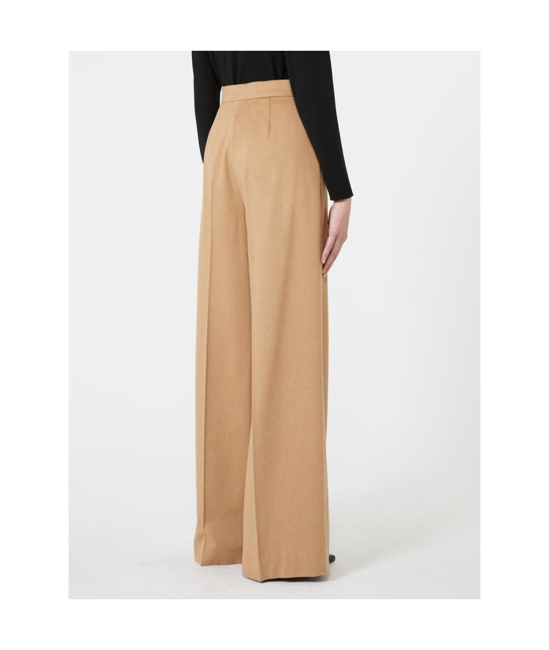 MAX MARA Бежевые прямые брюки, фото 2