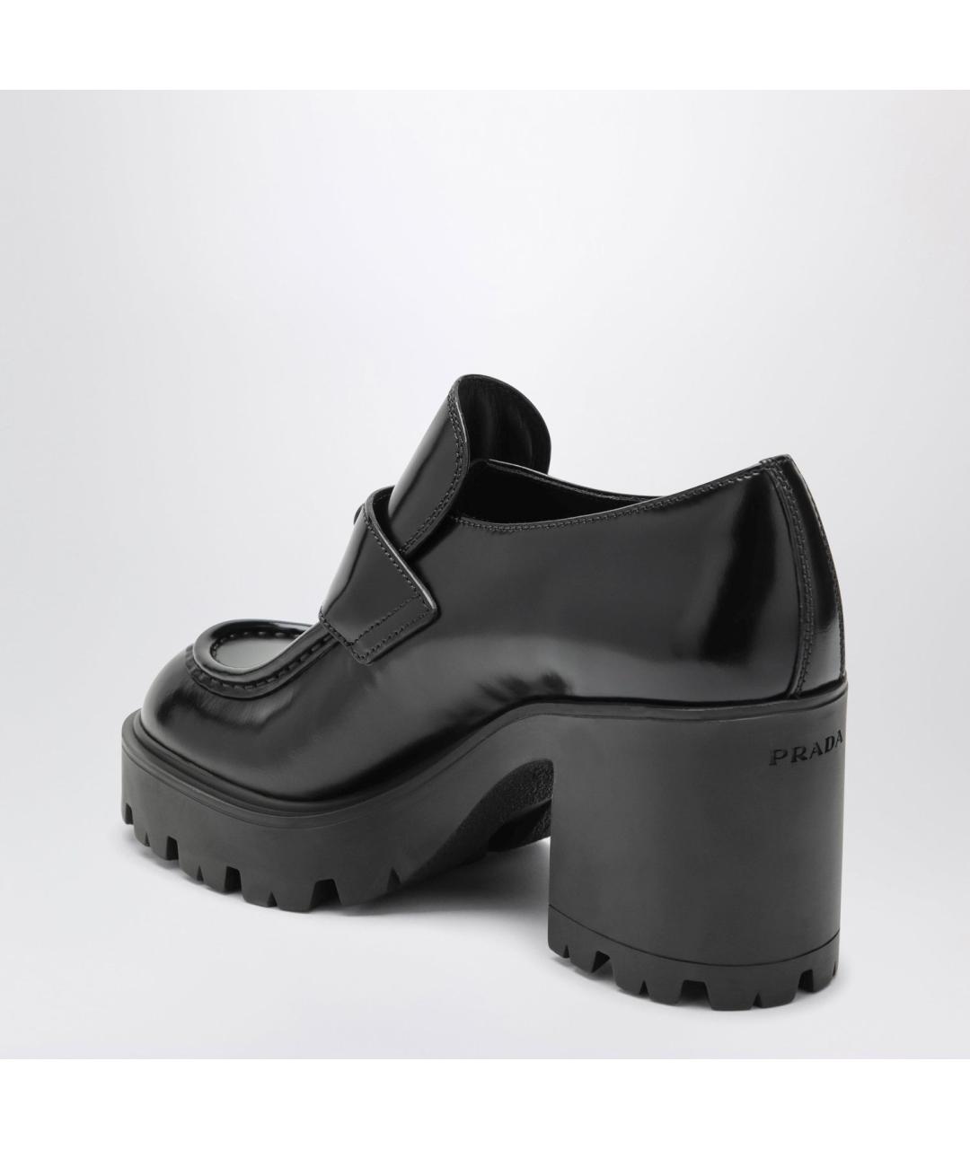 PRADA Черные кожаные туфли, фото 2