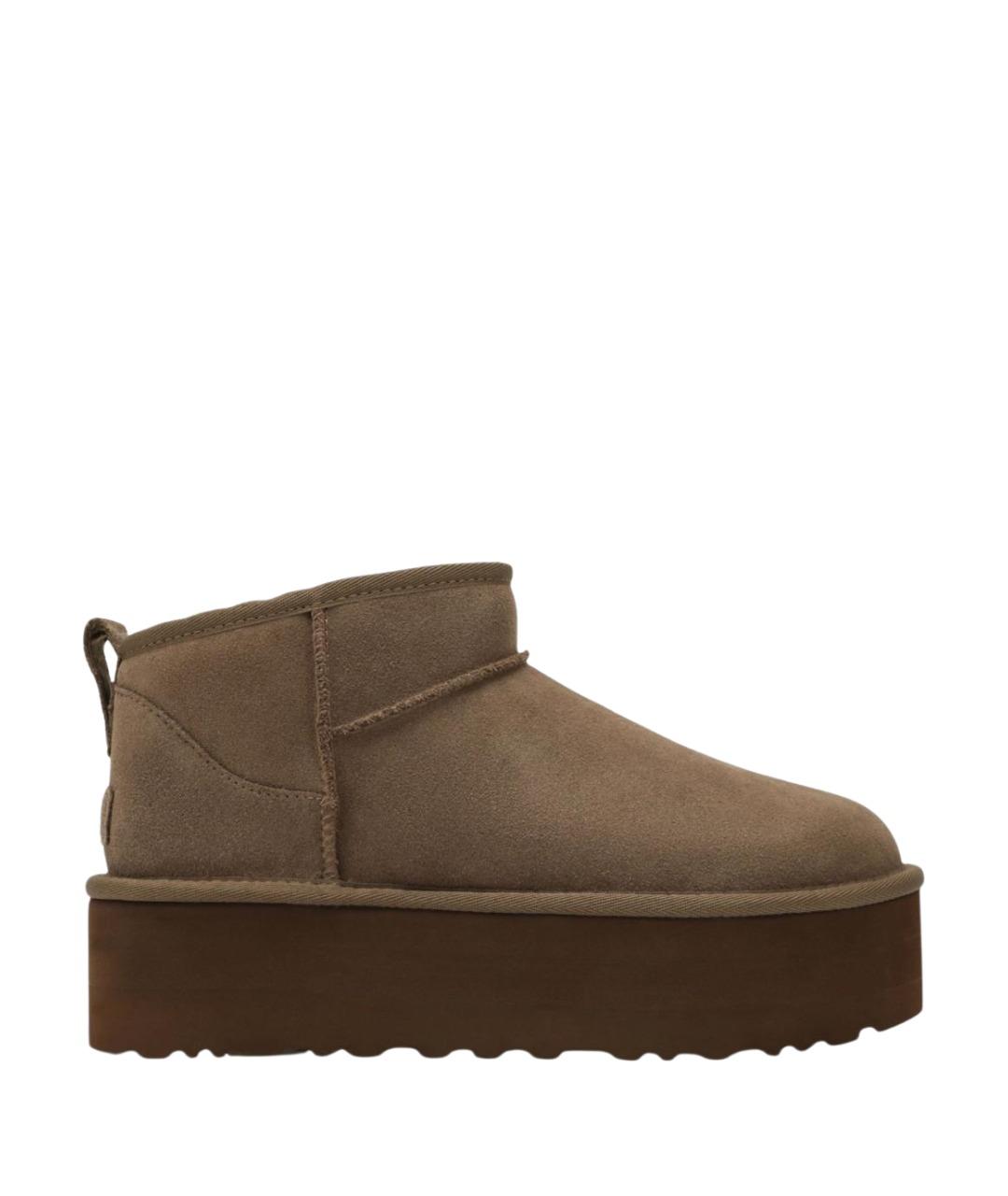 UGG Коричневые замшевые ботинки, фото 1
