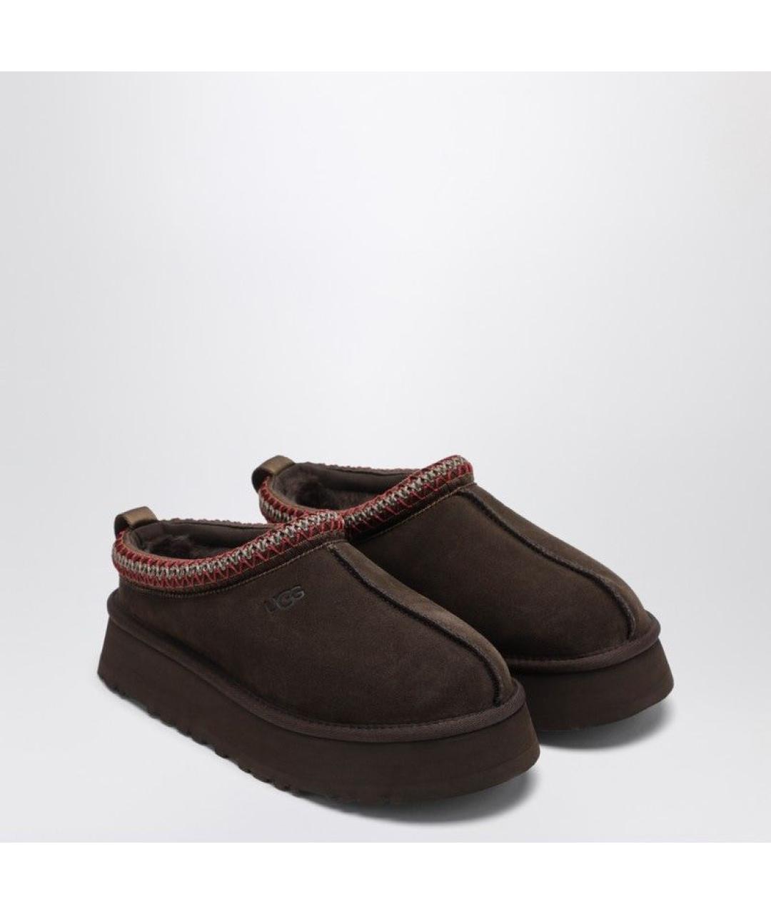 UGG Коричневые замшевые ботинки, фото 3