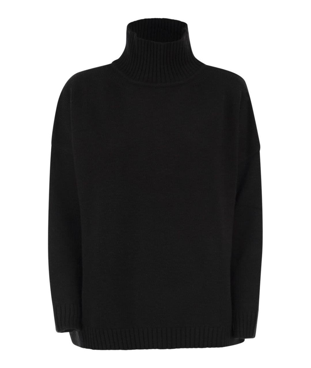 WEEKEND MAX MARA Черный шерстяной джемпер / свитер, фото 1