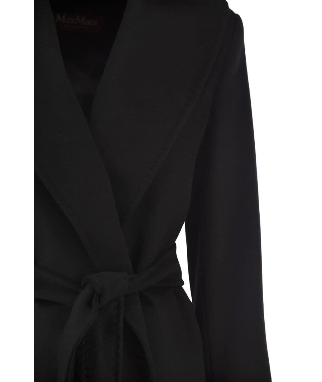MAX MARA Черное шерстяное пальто, фото 4