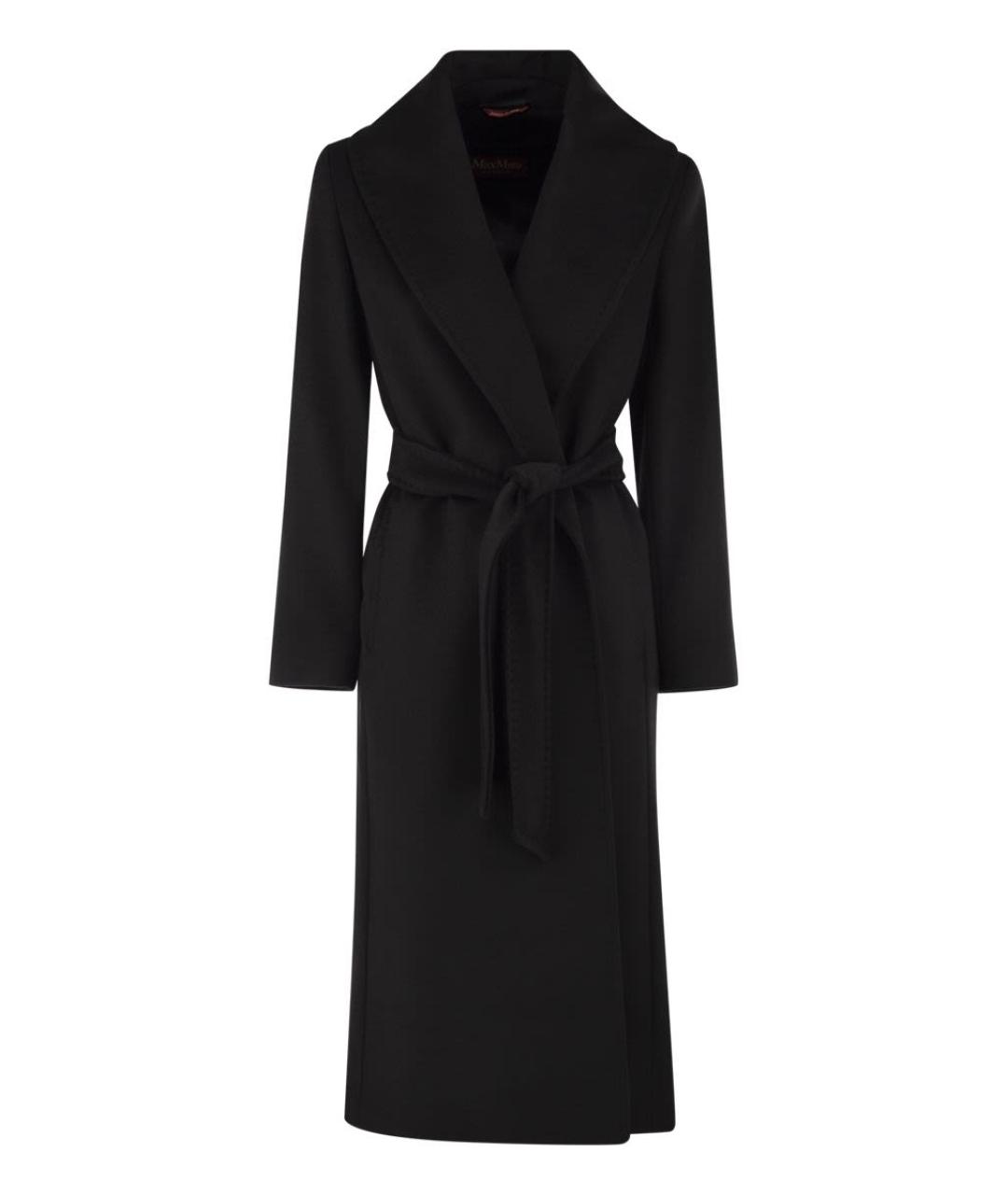 MAX MARA Черное шерстяное пальто, фото 1