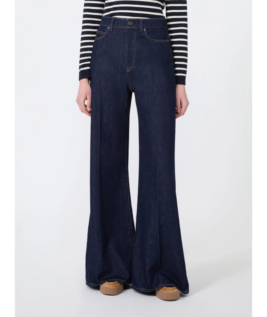 WEEKEND MAX MARA Хлопковые прямые джинсы, фото 3