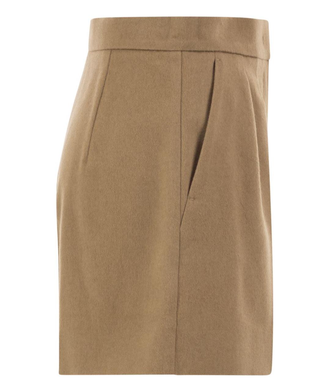 MAX MARA Бежевые шорты, фото 3