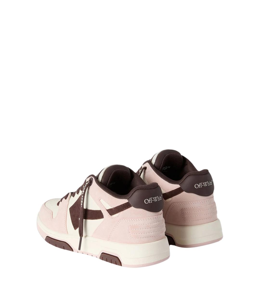 OFF-WHITE Розовые кожаные кроссовки, фото 4