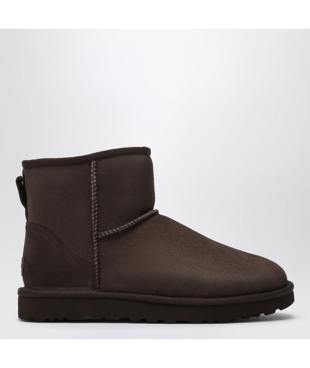 UGG Коричневые замшевые ботинки, фото 3
