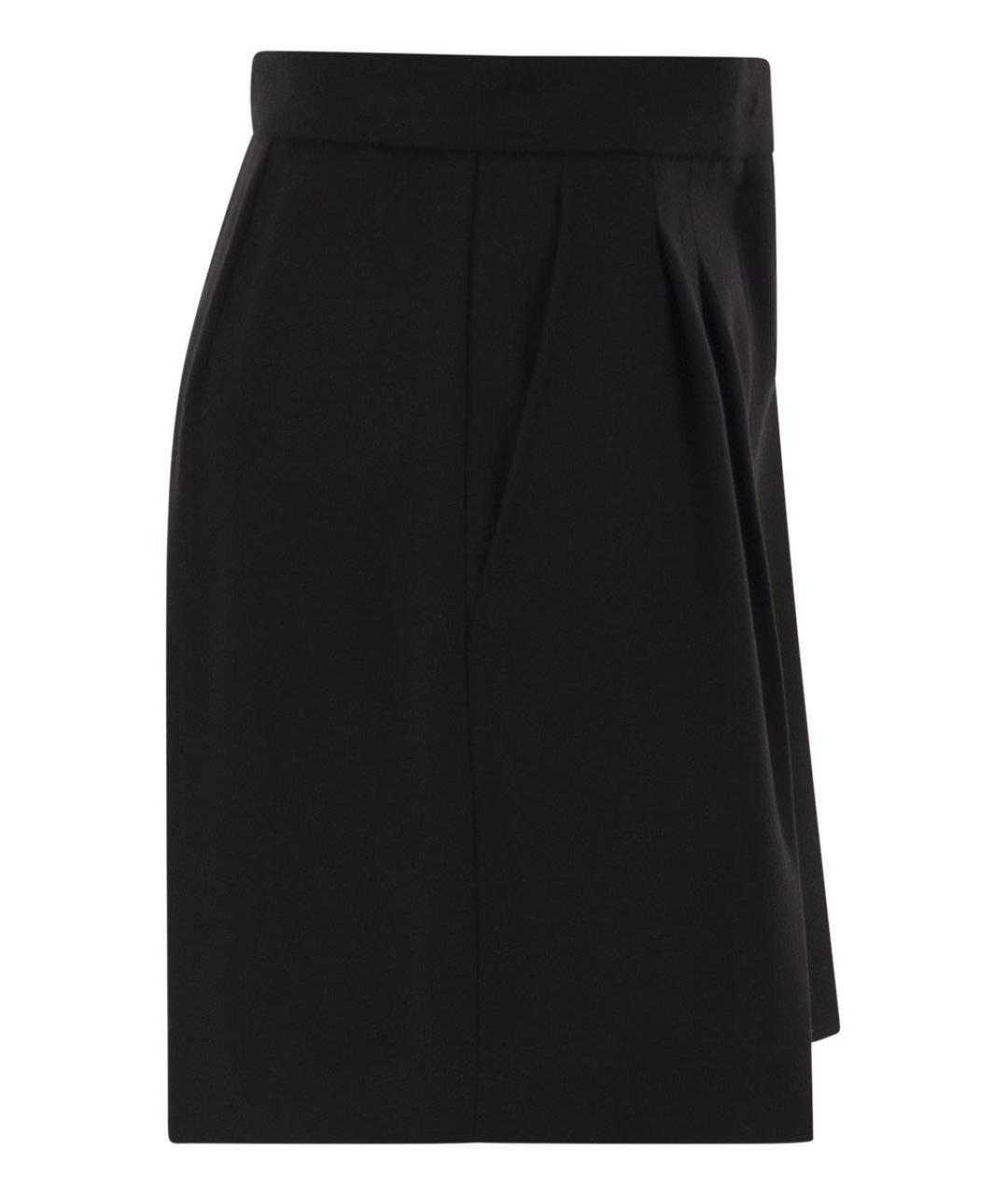 MAX MARA Черные шерстяные шорты, фото 3