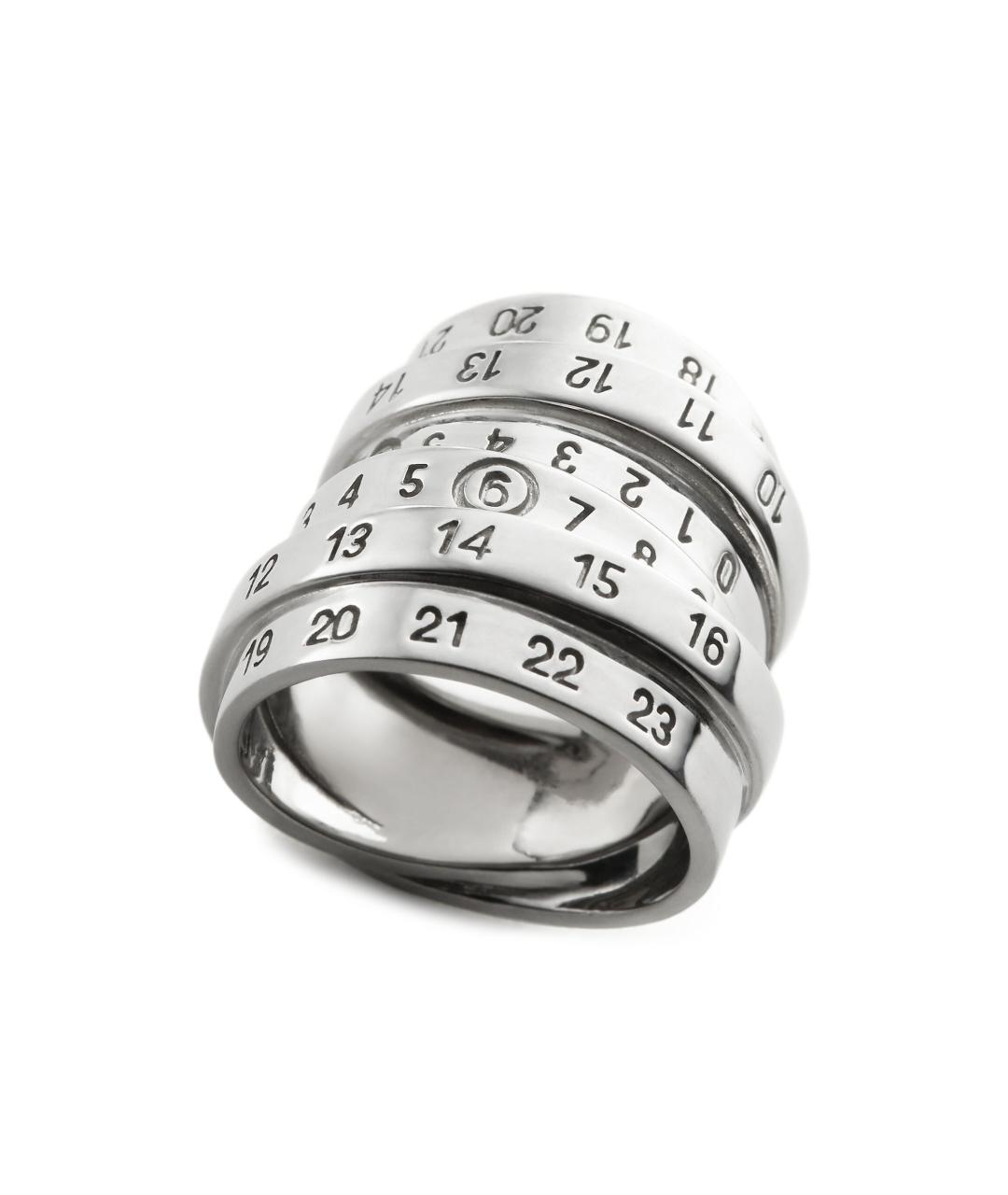MM6 MAISON MARGIELA Серебряное металлическое кольцо, фото 3