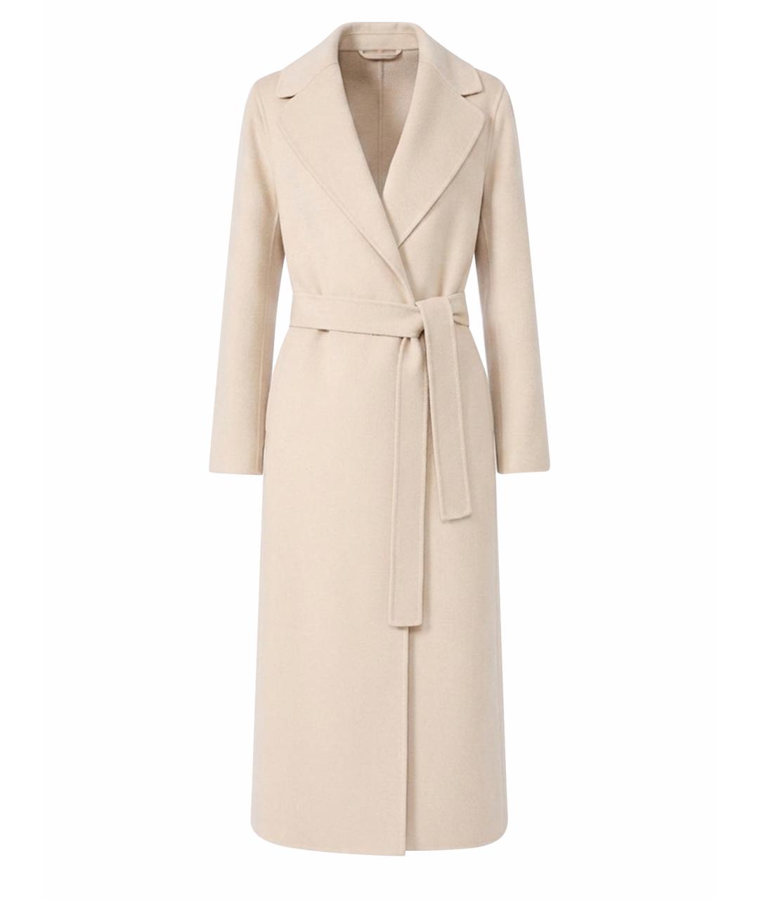 'S MAX MARA Бежевое шерстяное пальто, фото 1
