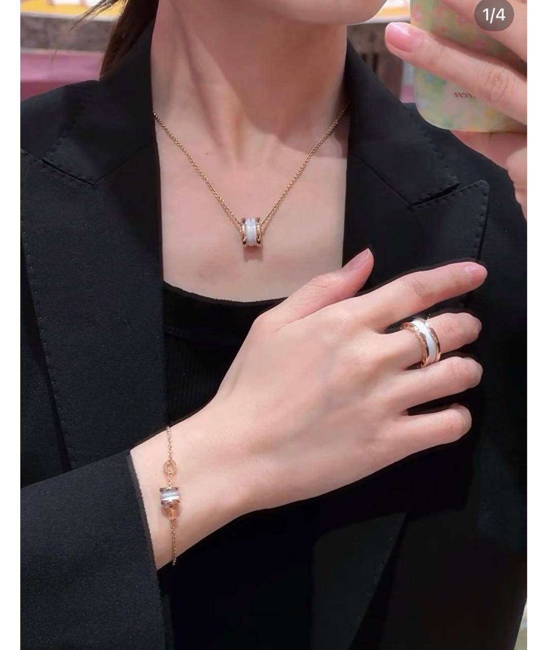 BVLGARI Золотая подвеска из розового золота, фото 4