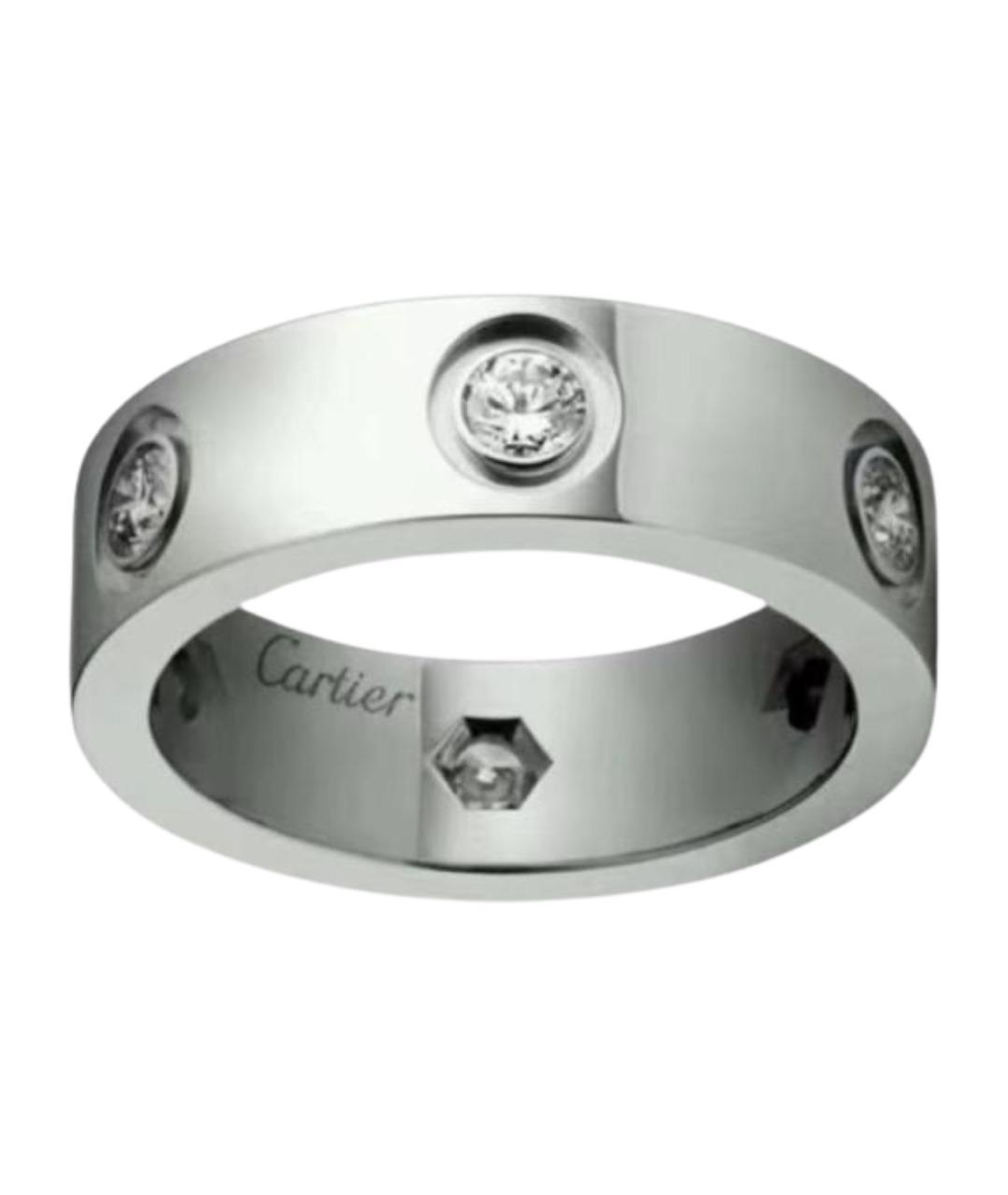 CARTIER Серебряное кольцо из белого золота, фото 1