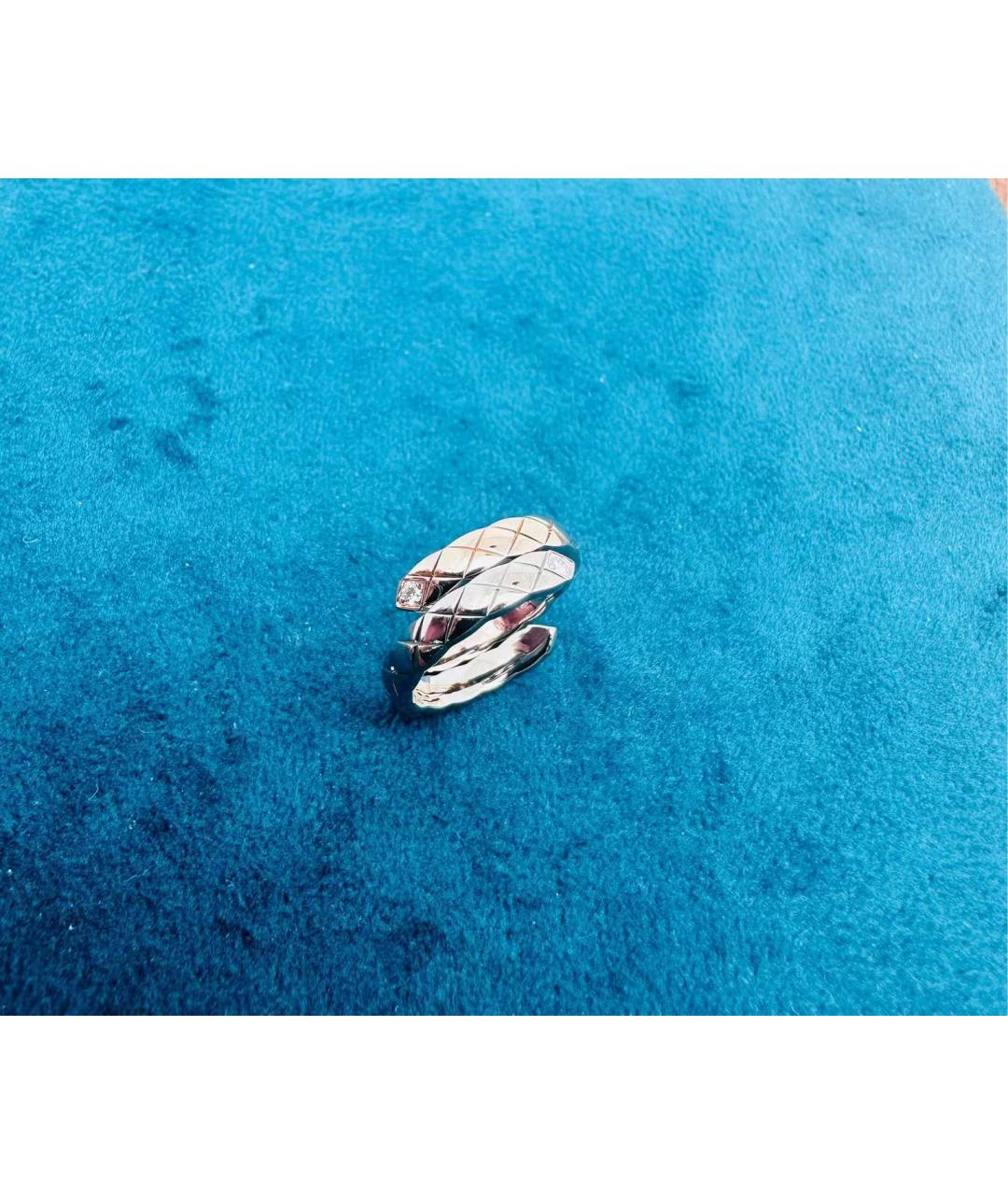 CHANEL Серебряное кольцо из белого золота, фото 3