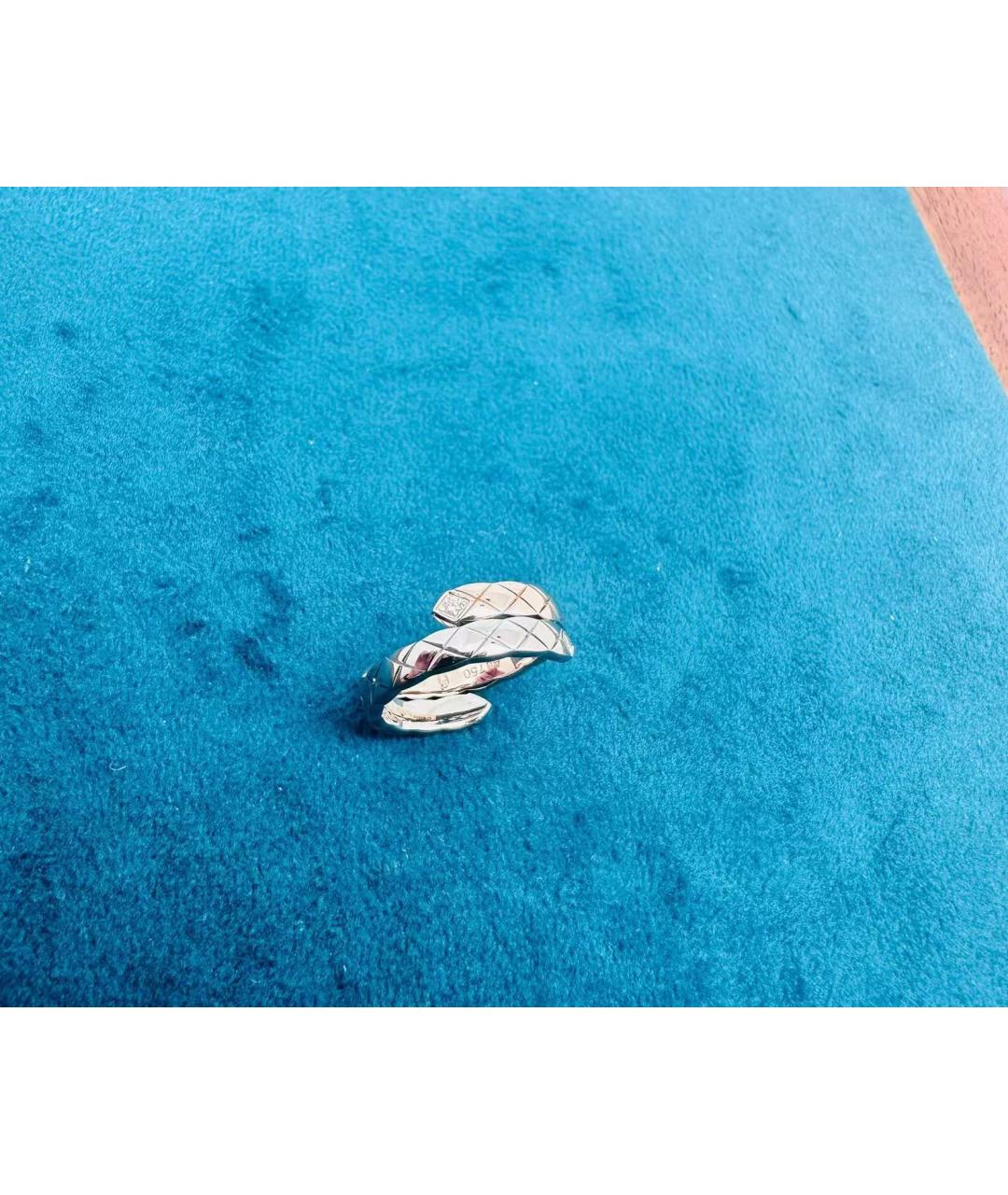 CHANEL Серебряное кольцо из белого золота, фото 4