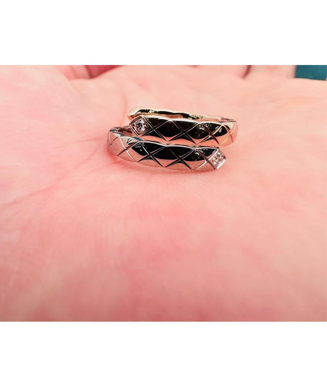 CHANEL Серебряное кольцо из белого золота, фото 5