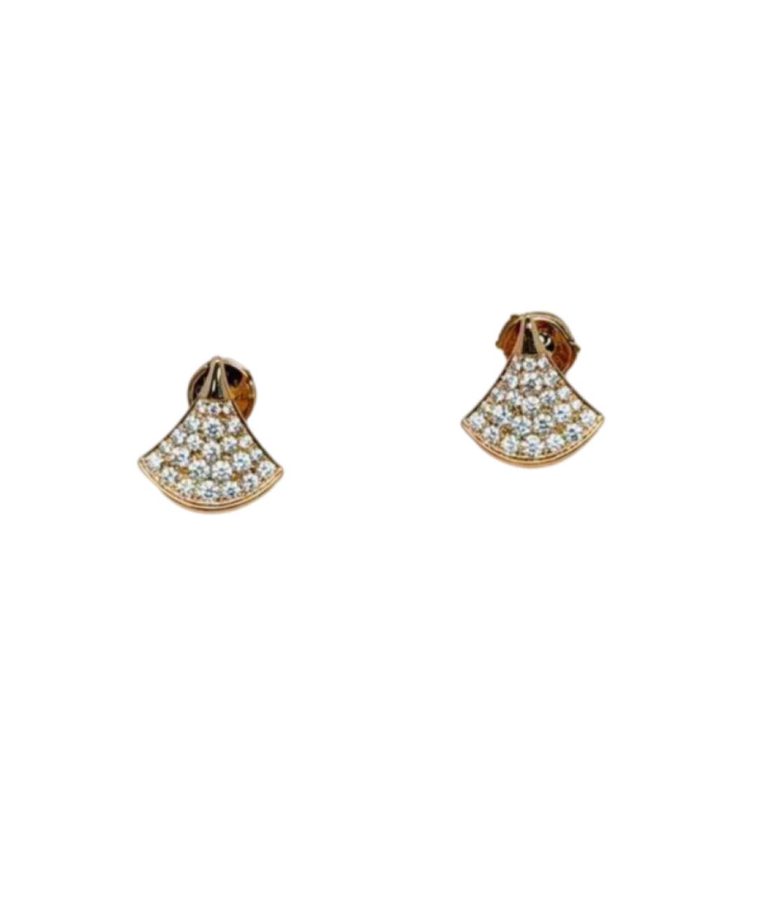 BVLGARI Золотые серьги из розового золота, фото 5