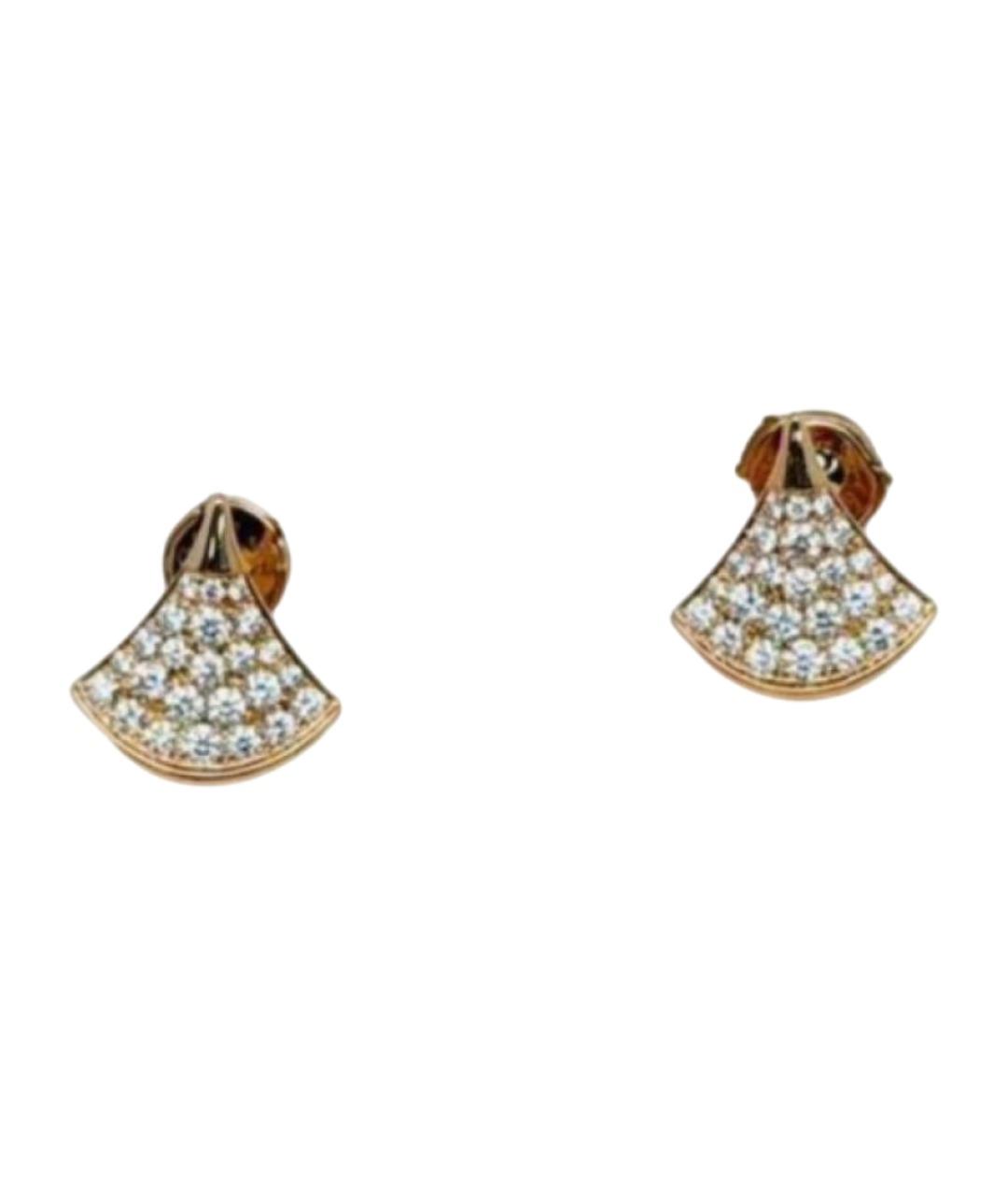 BVLGARI Золотые серьги из розового золота, фото 1