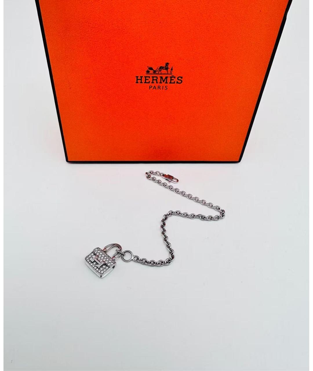 HERMES Серебряный браслет из белого золота, фото 5