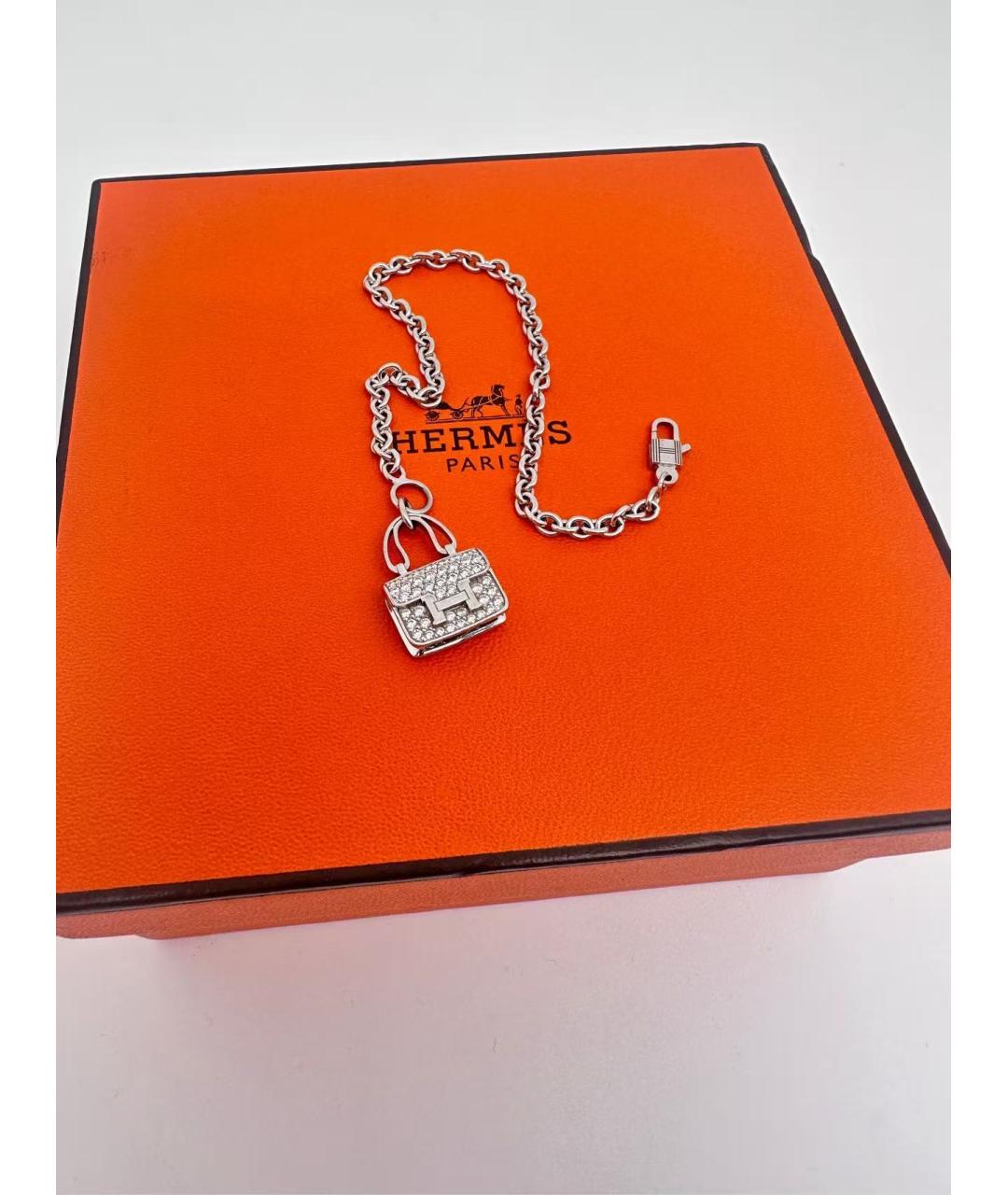 HERMES Серебряный браслет из белого золота, фото 4