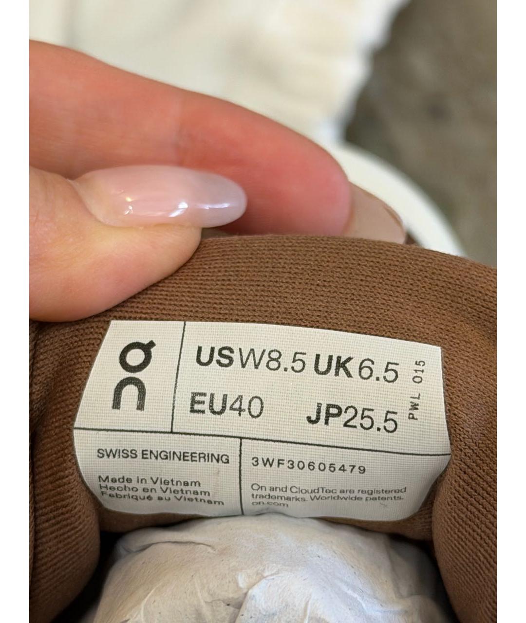 LOEWE Коричневые синтетические кроссовки, фото 7