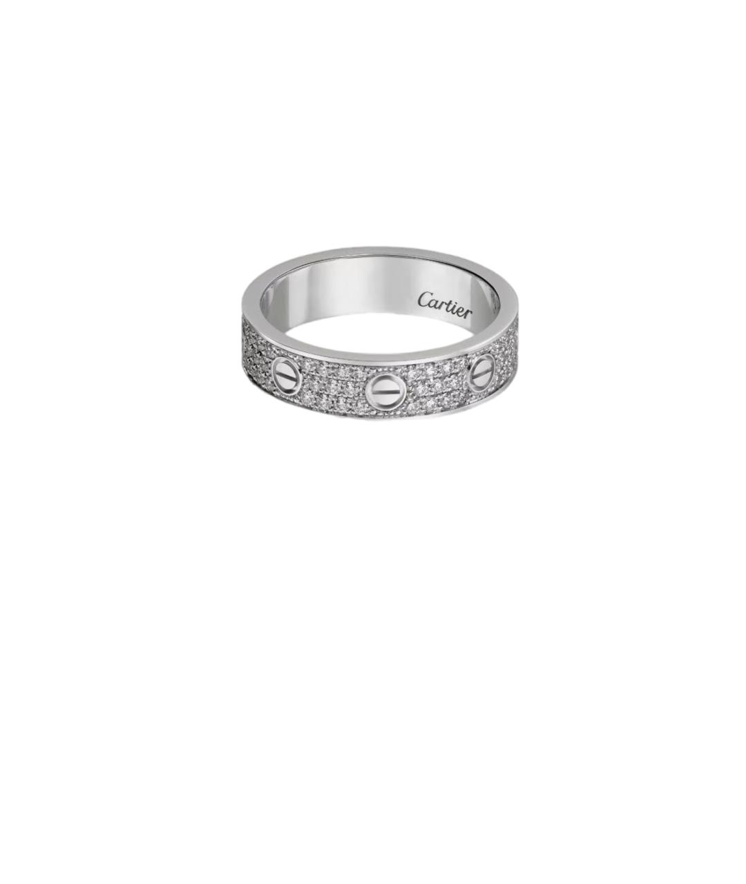 CARTIER Серебряное кольцо из белого золота, фото 5