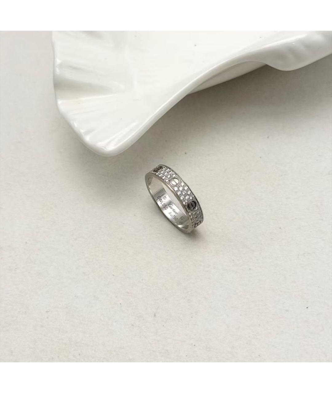 CARTIER Серебряное кольцо из белого золота, фото 4