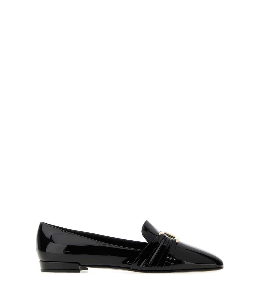 FERRAGAMO Черные лоферы из лакированной кожи, фото 3