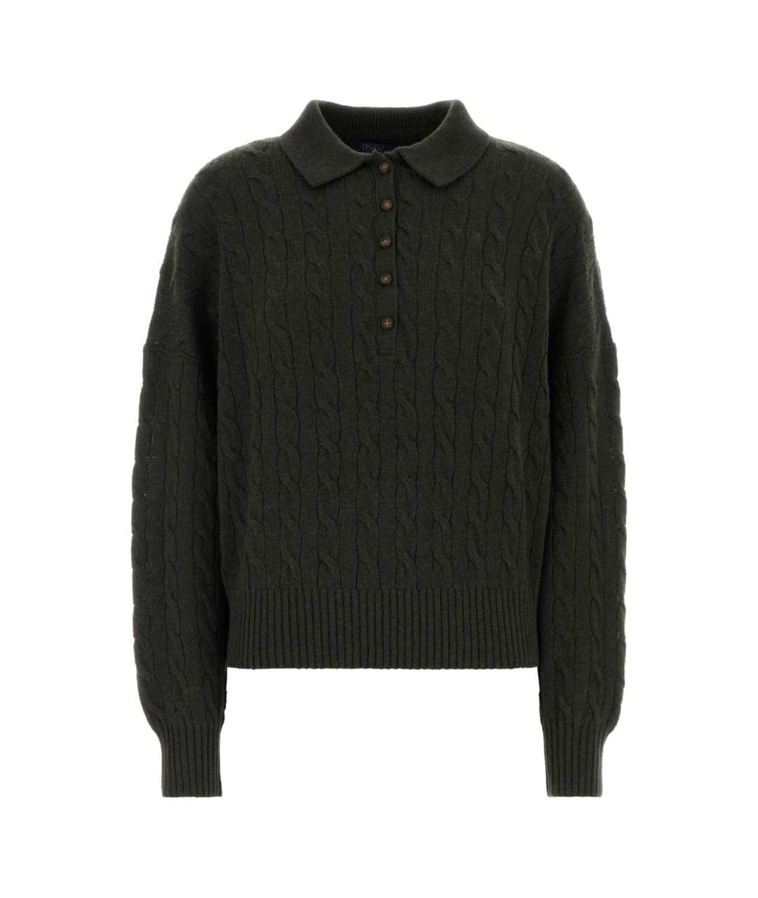 POLO RALPH LAUREN Зеленый кашемировый джемпер / свитер, фото 1
