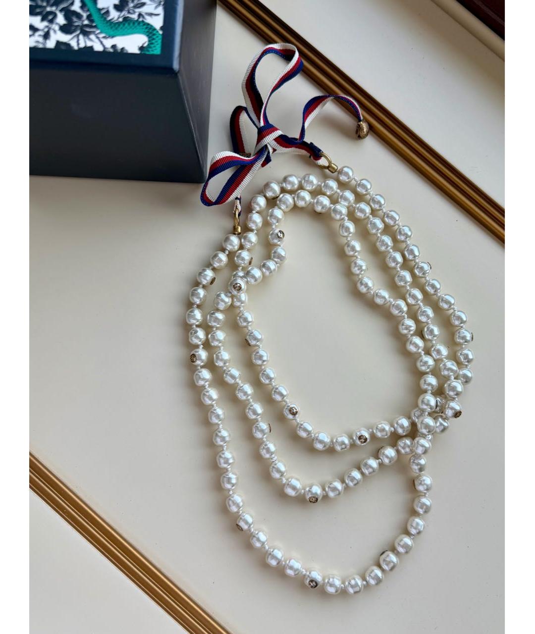 GUCCI Белое жемчужное колье, фото 9