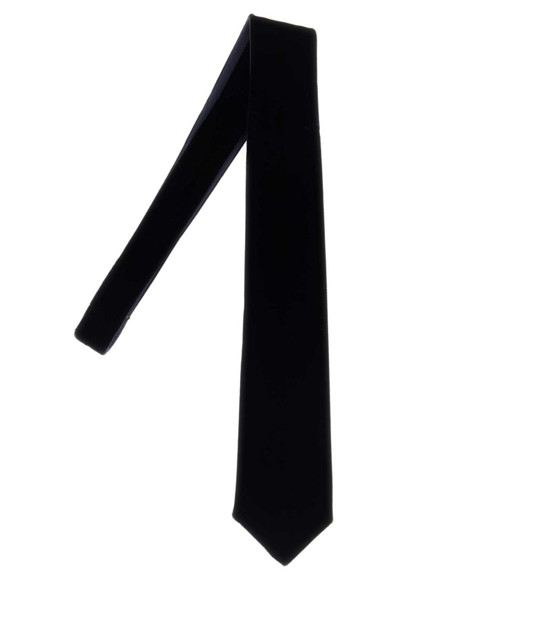 GIORGIO ARMANI Синий шелковый галстук, фото 2