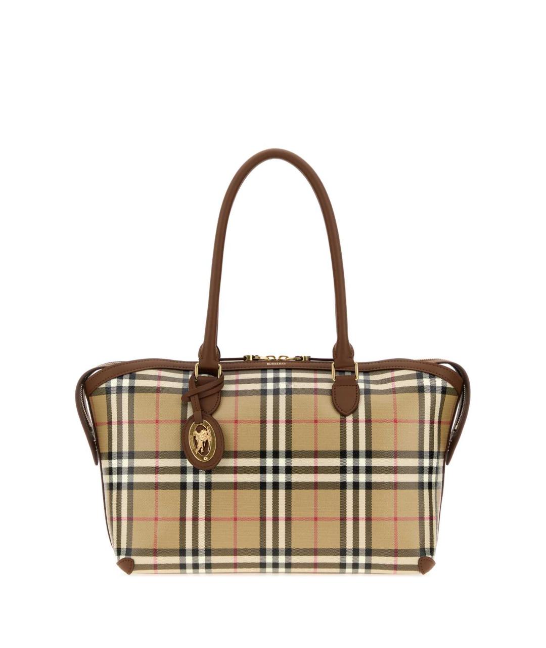 BURBERRY Мульти хлопковая сумка тоут, фото 3