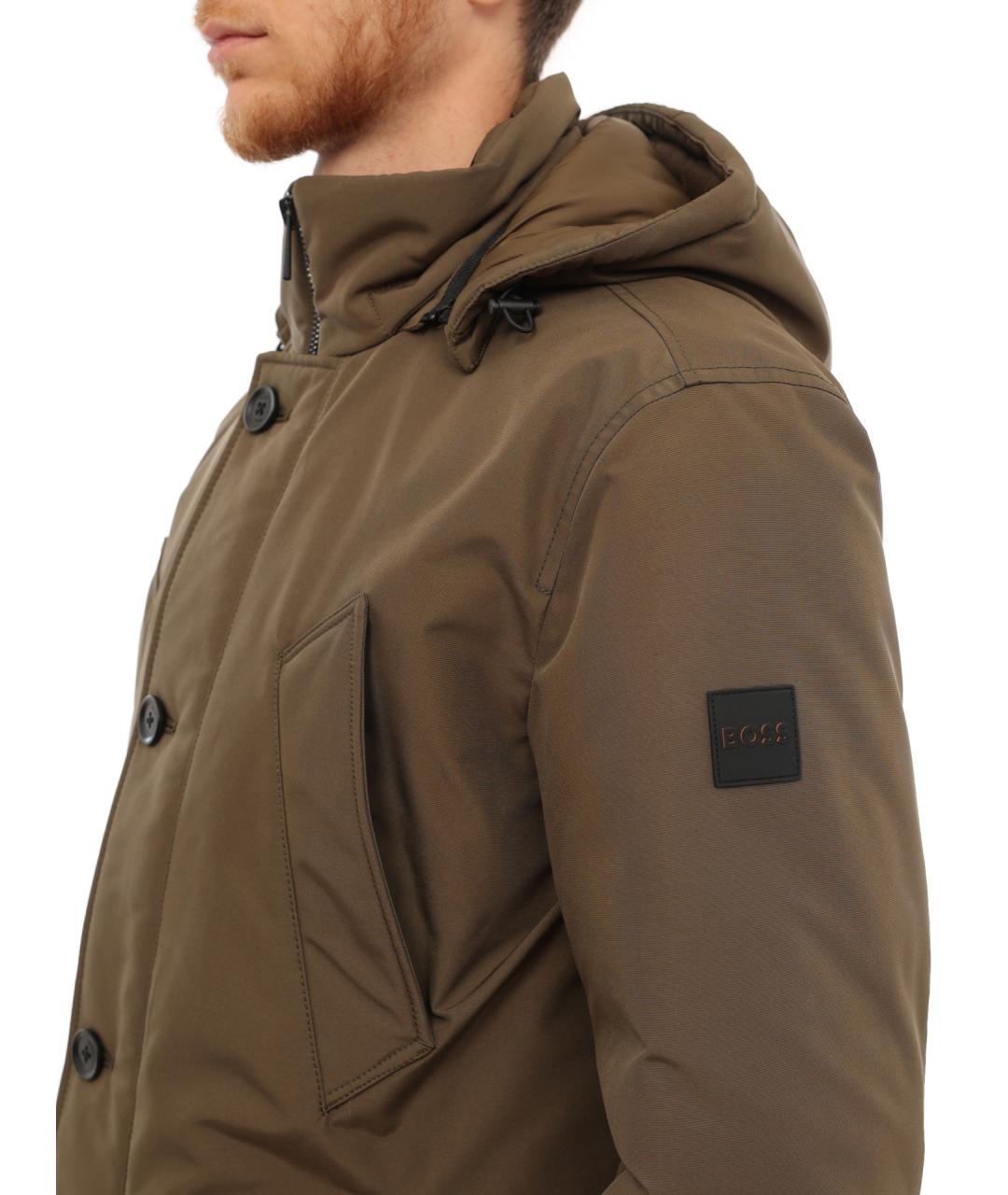 HUGO BOSS Зеленый пуховик, фото 7