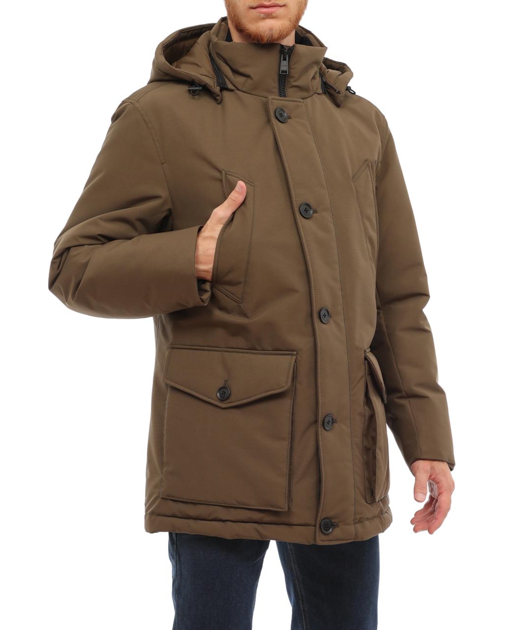 HUGO BOSS Зеленый пуховик, фото 4