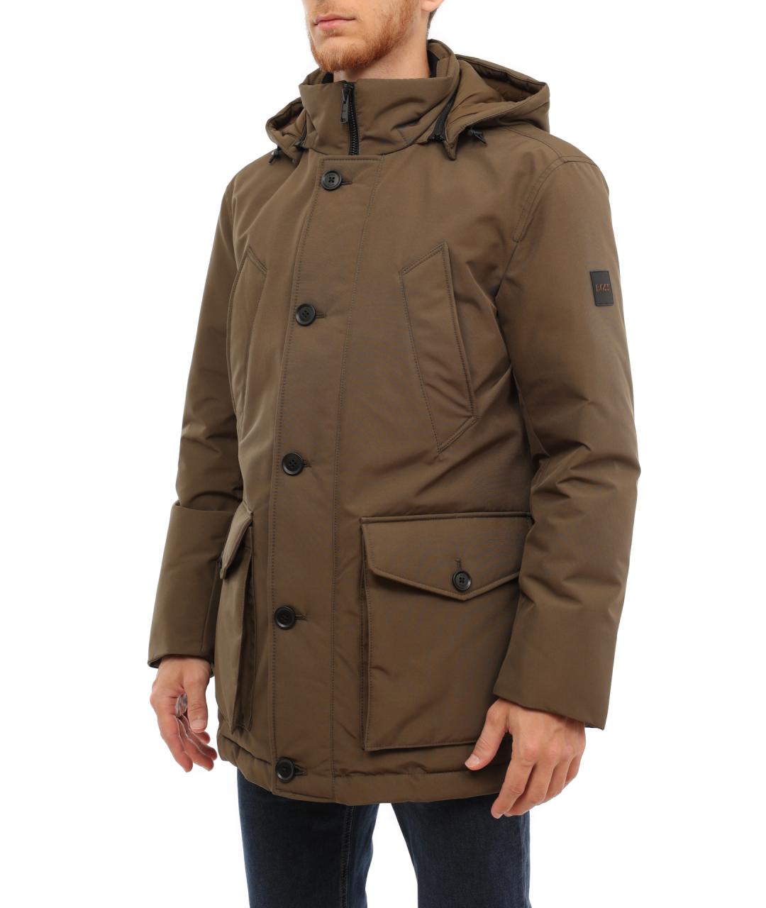 HUGO BOSS Зеленый пуховик, фото 5
