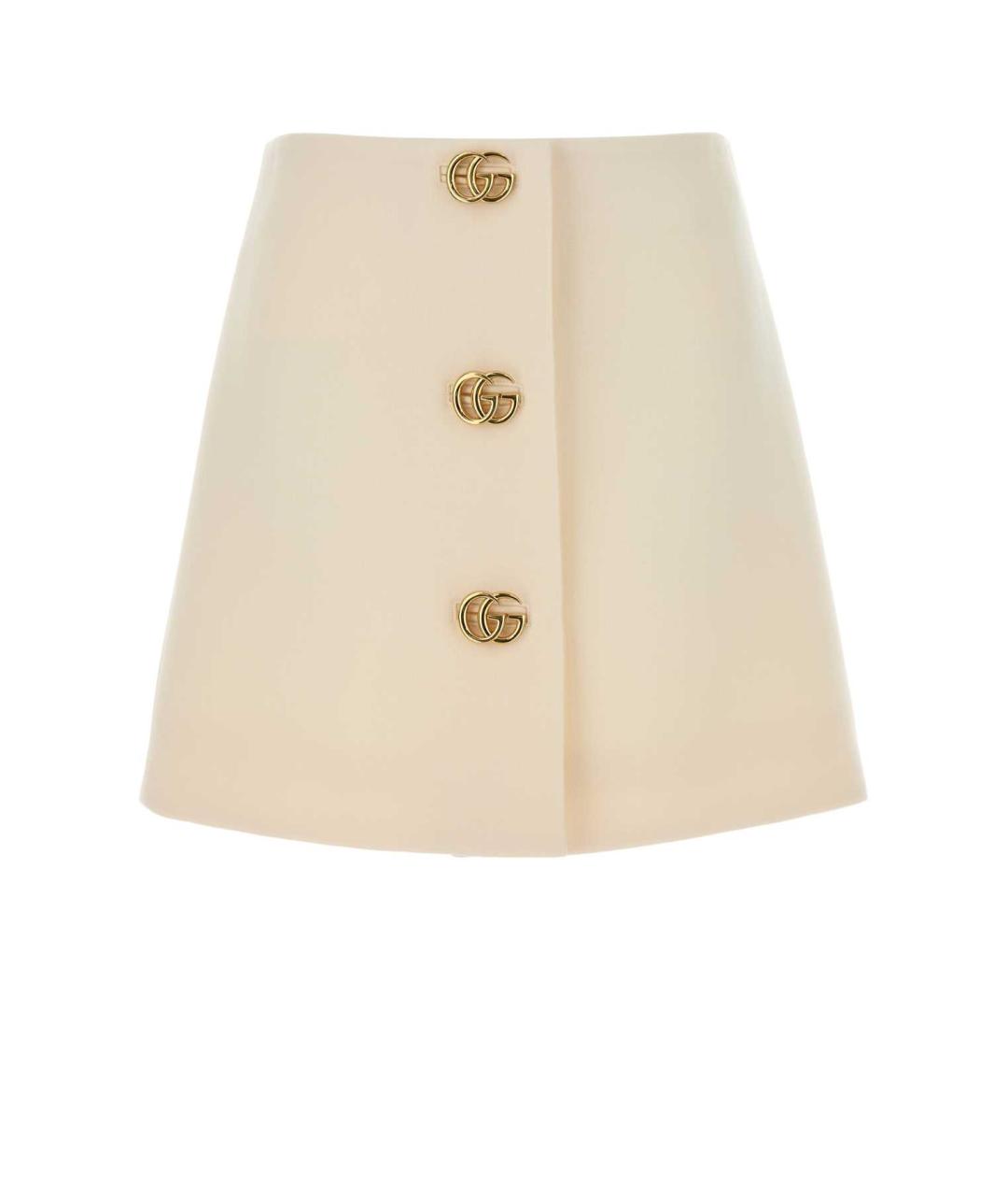 GUCCI Белая юбка мини, фото 1