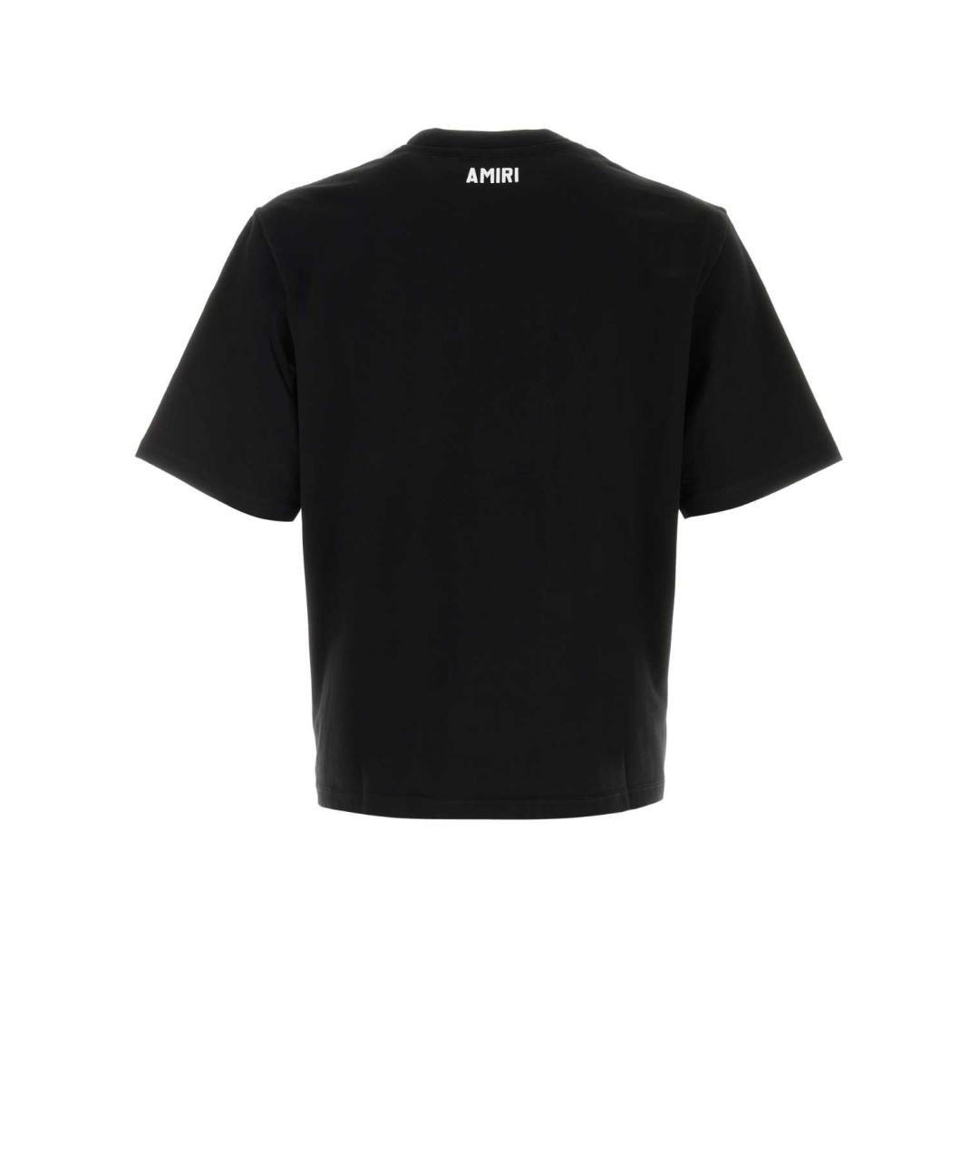 AMIRI Черная хлопковая футболка, фото 2