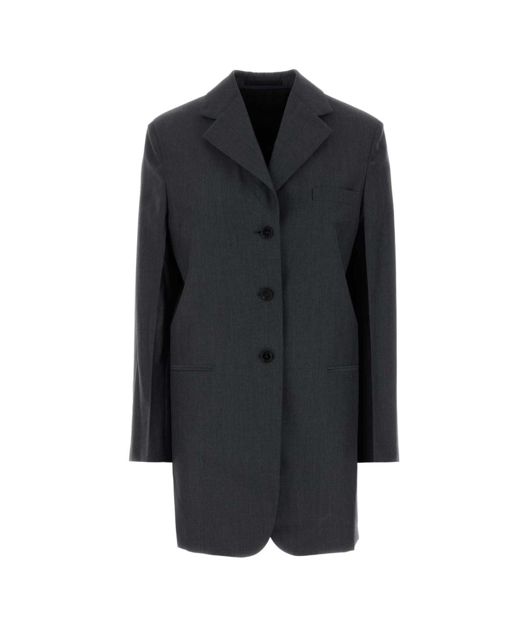 JIL SANDER Серый шерстяной жакет/пиджак, фото 1