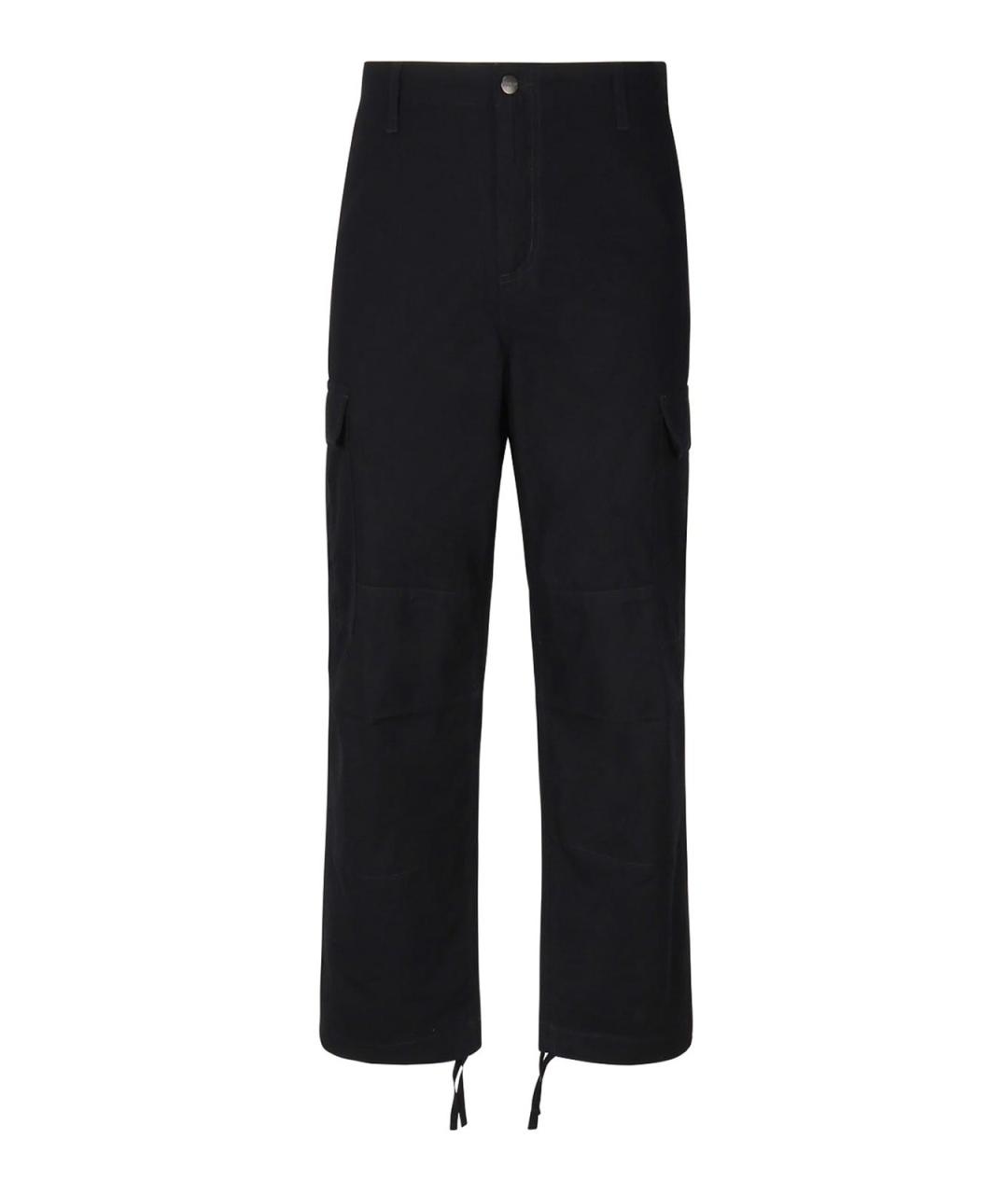 CARHARTT Черные хлопковые повседневные брюки, фото 1