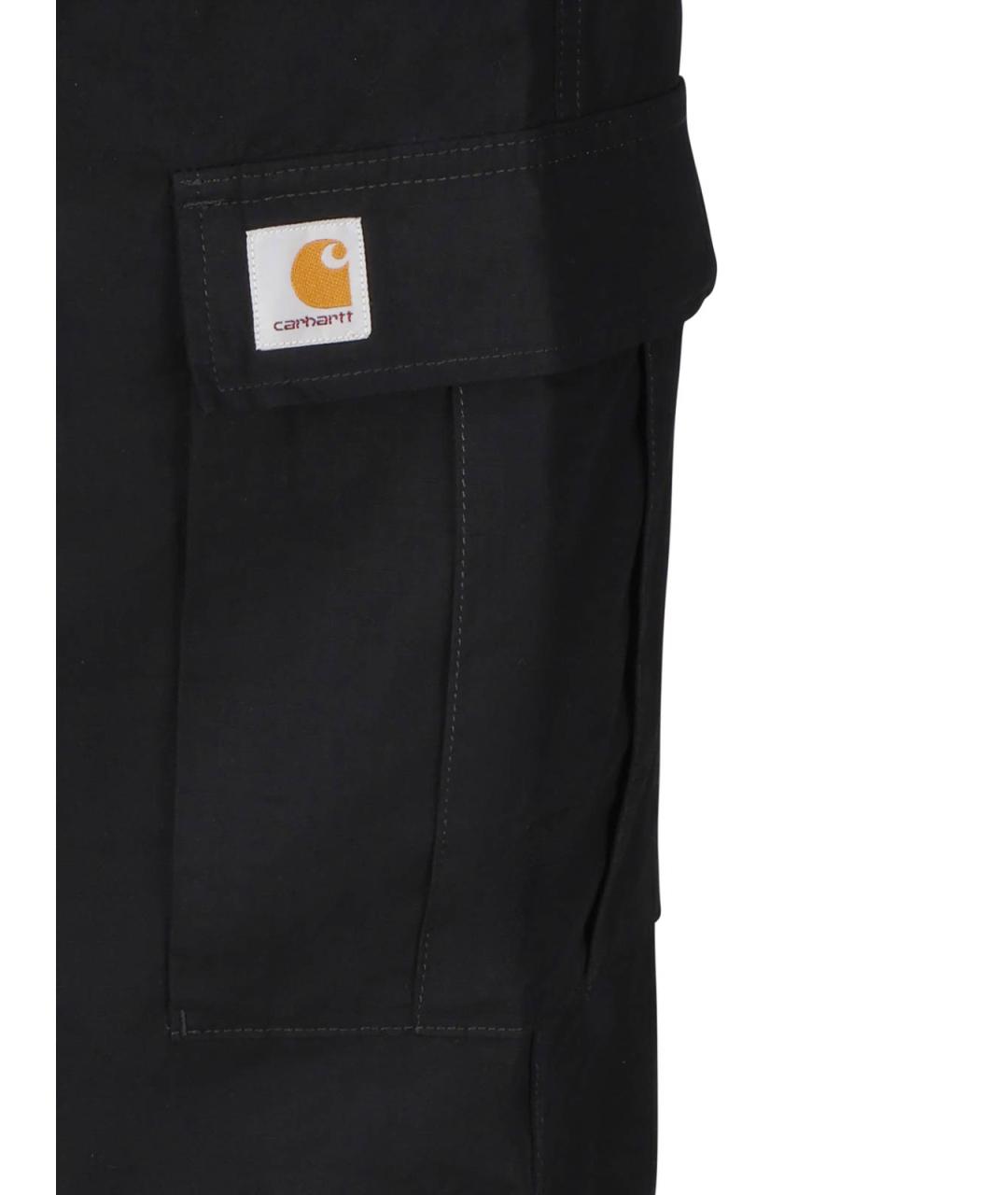 CARHARTT Черные хлопковые повседневные брюки, фото 3