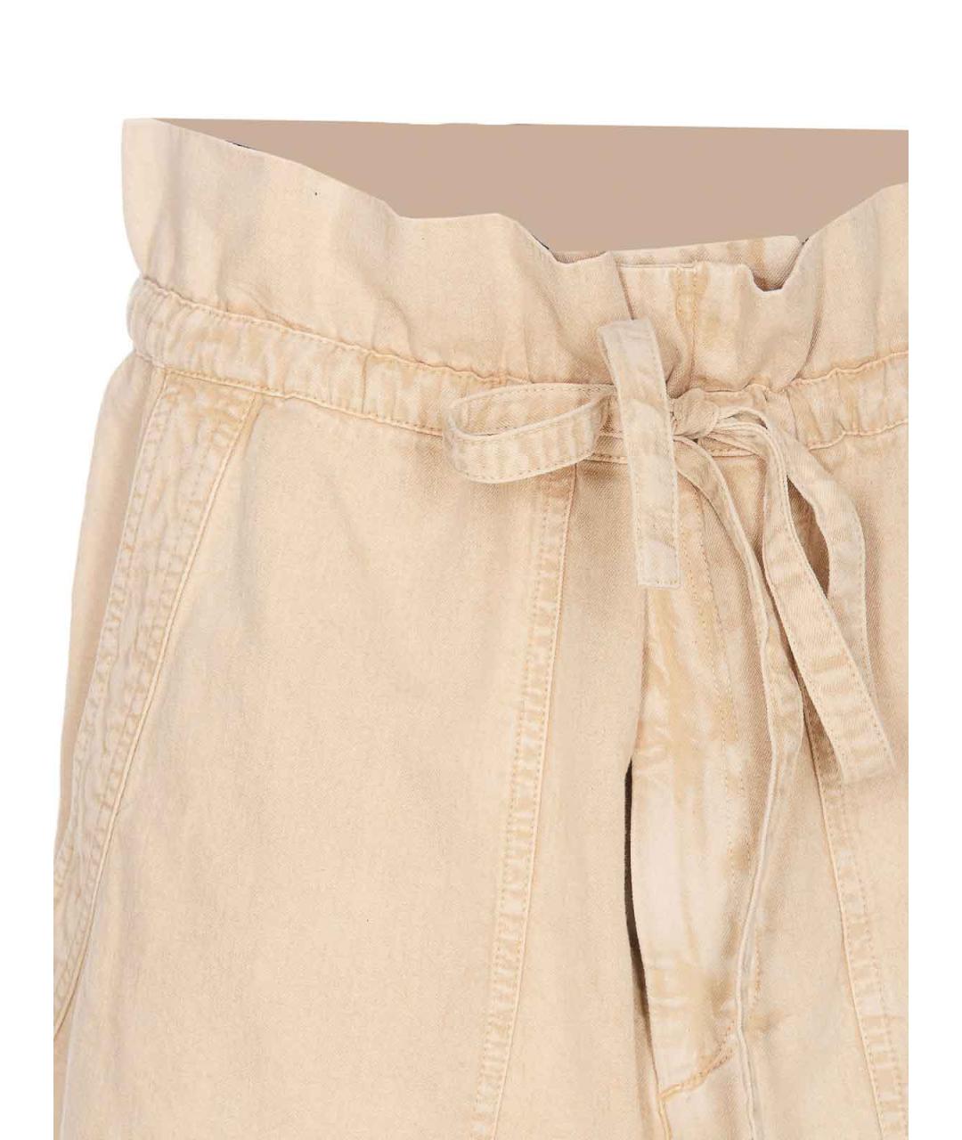 ISABEL MARANT Бежевые хлопковые шорты, фото 4