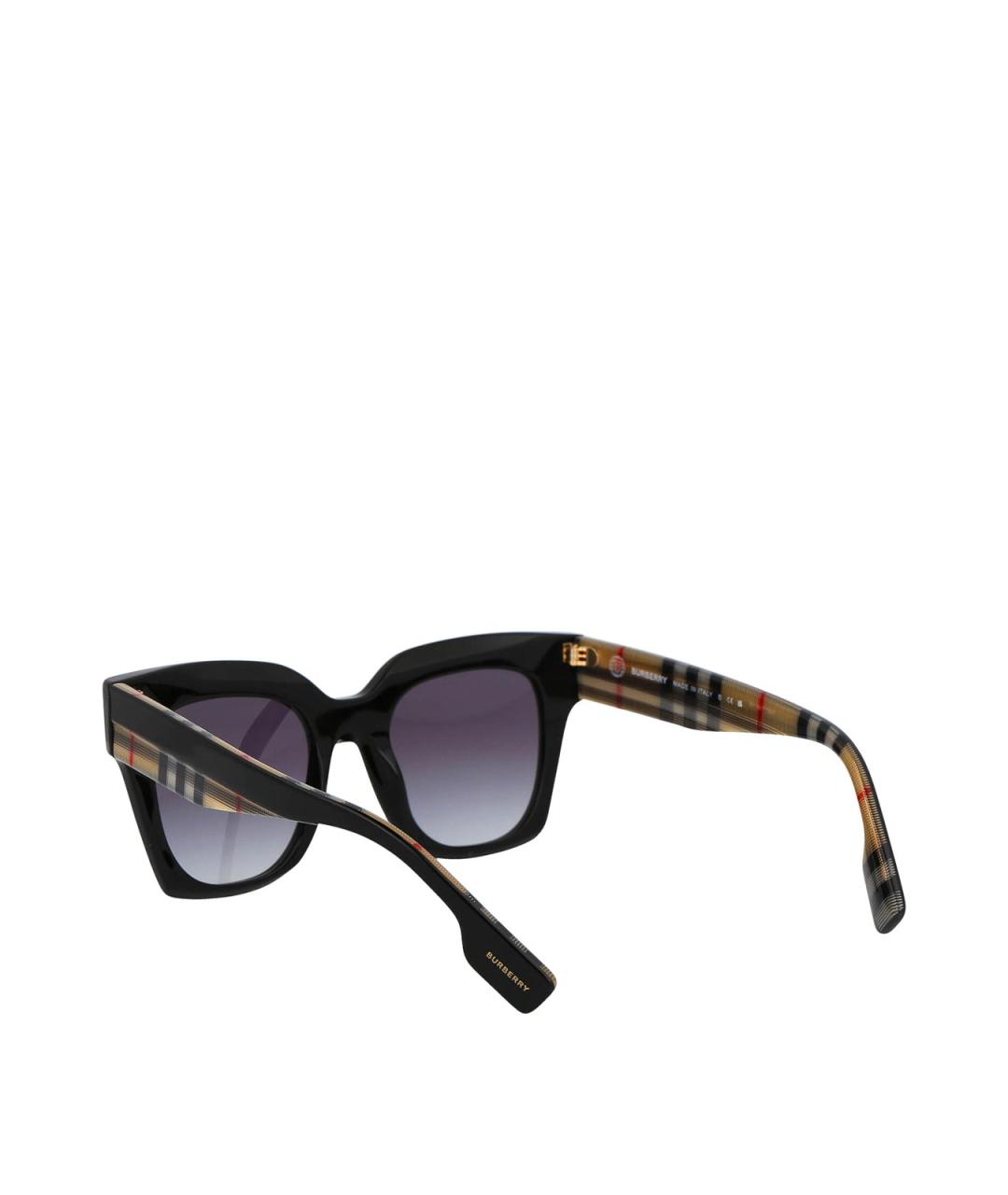 BURBERRY Черные солнцезащитные очки, фото 4