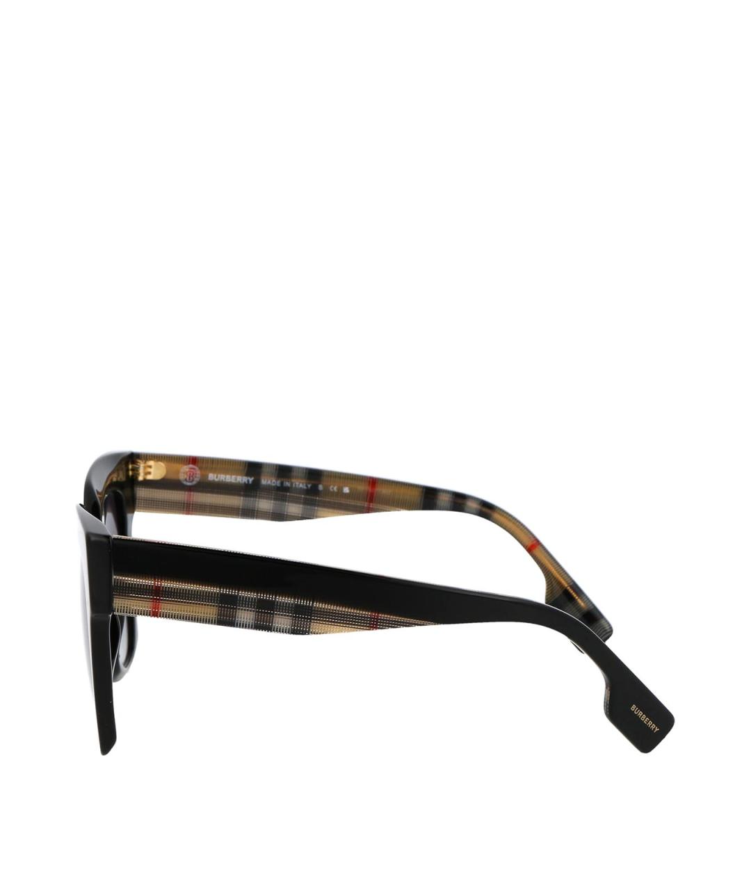 BURBERRY Черные солнцезащитные очки, фото 3