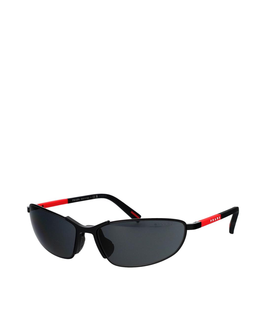 PRADA Черные металлические солнцезащитные очки, фото 2